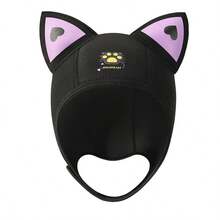 女士户外潜水/冲浪头套、防晒面罩、遮阳、弹性粘贴泳帽