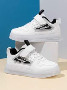 1 Pair Unisex Kids Shoes With LED Lights, Casual Sports Sneakers, Lightweight, Non-Slip, Durable, Suitable For Spring, Summer, Autumn & Winter