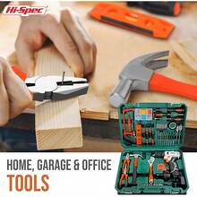 HiSpec Household Tool Kit Set With 12V Cordl Drill Electric Screwdriver Versatile DIY Tool Kit For Home Impment Repairs Maintenance Renovation Fixes And Projects - 1Battery - View 5