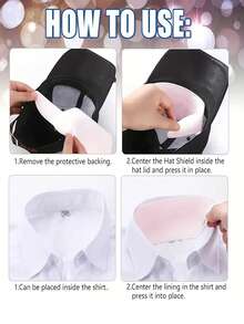 50片装衬衫领口保护汗垫，女士一次性汗垫，大号衬衫领口保护胶带，无香隐形内衬防汗贴，帽子和衣服吸汗带，一次性汗贴，衣领防污内贴，夏季必备夏季清凉、沙滩、旅行 - 均碼 - 查看 4