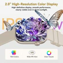 2025 Popular 2.01-Inch Touchscreen Smartwatch For 2024, Suitable For Both Men And Women, Featuring High-Definition Call Quality, Step And Calorie Tracking, Music And Message Reminders, Over 100 Fitness And Sports Functions, Wireless Connectivity Compatible With Android And IOS.