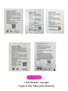 可爱 Y2K 芭蕾甜美风格 10 件短杏仁形纯手工 3D 树脂水钻蝴蝶结和星星设计按压式指甲贴，适合日常、约会、下午茶、外出按压式指甲美甲用品 - 彩色 - 查看 5