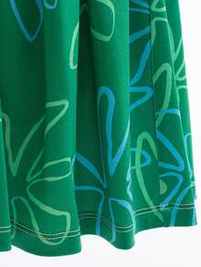 厌恶服装女孩万圣节圣诞节角色扮演公主派对化装打扮 + 假发围巾 + 腰带套装 - 綠色 - 查看 9