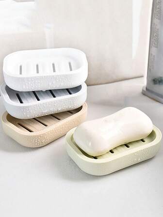 Simple Soap Dish, Draining Soap Tray, Rectangular Plastic Soap Holder, Bathroom Soap Rack, Minimalist Soap Box, Bathroom Accessories, Home & Bathroom Decor, Bathroom Essentials, Soap Holder, Soap Dish, Art Studio Decor, Christmas Home Decor, Christmas Decorations, Bathroom Decor & Accessories, Kitchen Accessories