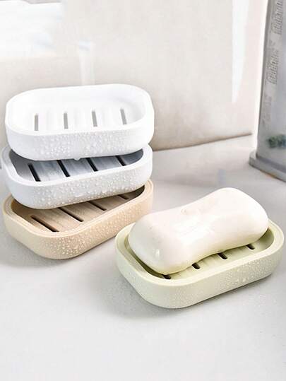 Simple Soap Dish, Draining Soap Tray, Rectangular Plastic Soap Holder, Bathroom Soap Rack, Minimalist Soap Box, Bathroom Accessories, Home & Bathroom Decor, Bathroom Essentials, Soap Holder, Soap Dish, Art Studio Decor, Christmas Home Decor, Christmas Decorations, Bathroom Decor & Accessories, Kitchen Accessories