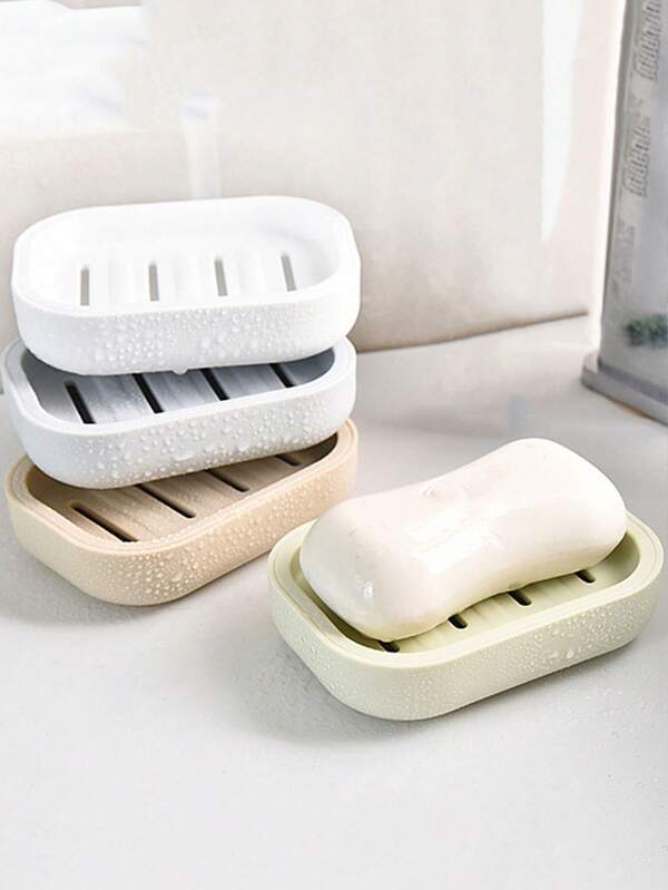 Simple Soap Dish, Draining Soap Tray, Rectangular Plastic Soap Holder, Bathroom Soap Rack, Minimalist Soap Box, Bathroom Accessories, Home & Bathroom Decor, Bathroom Essentials, Soap Holder, Soap Dish, Art Studio Decor, Christmas Home Decor, Christmas Decorations, Bathroom Decor & Accessories, Kitchen Accessories