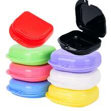 3pcs/1pc Dental Retainer Case With Ventilation Holes, Orthodontic Appliance Storage Box, Portable Denture Holder Case For Home, Office, Travel