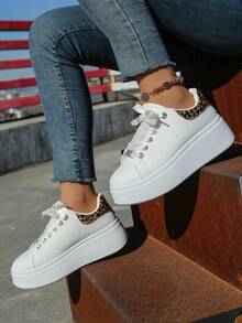 Giày thể thao thường ngày màu trơn đế dày thời trang dành cho nữ, bán chạy nhất mùa xuân và mùa hè - màu đen - Xem 3