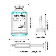 2 件装面部干细胞精华液，有效微针精华液，抗衰老、抗皱、去除疤痕，老干细胞精华安瓿，可与微针一起使用 - 透明30ml - 查看 2
