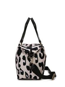 New Fashion Large Capacity Travel Bag, Lightweight Durable Scratch-Resistant Cow Print Luxury Style, Suitable For Short Trip, Gym, Yoga, Versatile - Multicolor - View 7