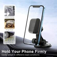 Magnetic Phone Holder, Suitable For Cars, Can Be Upgraded By 360 ° Rotation In Just One Second, Foldable And Multifunctional Installation, Suitable For All Smartphones Compatible With IPhone, Android Phone, Gift For Birthday, Family, Friends Car Accessories, Car Phone Holder - Multicolor - View 7