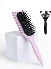 Curl Defining Brush For Women – Curl Shaping & Anti-Pull Detangler For Curly Hair – Defines Curls, Separates Strands, Reduces Frizz – Designed By Candy Brush, Hair Brush, Comb, Hair Tools, Hair Products And Accessories For Barber Salon Beauty Travel Essentials