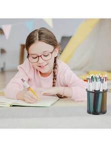 8 支装多色圆珠笔 1.0 毫米，4-N-1 彩色笔，细尖可伸缩可爱护士笔，4 色笔合一，适合学校、学生护士笔记、白垩、办公用品返校 - 彩色 - 查看 5