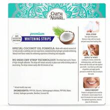 GuruNanda Teeth Whitening Strips --Day Treatment With Non-Slip, Dry Strip Technology - Whitening Designed With Care A Brighter Smile