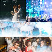 1500W Fog And Bubble Machine Fog And Bubbles 18 RGB LED Integrated Stage Effect Machine With Remote Control 7 Channels DMX512 Suitable For Christmas Decoration Home Carnival Party Wedding Music Performance Christmas Club DJ Bar - 英規插(220-240V) - 查看 9