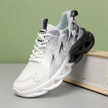 أحذية الجري خفيفة الوزن مع نعل مبطن ومضفر ، موسم جديد - الأسود - مشاهدة 3