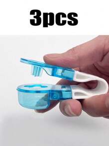 1-5 piezas Sacador de pastillas portátil con caja de medicamentos, abridor de pastillas para blíster, sacador de pastillas portátil, abridor de pastillas, accesorios domésticos, asistencia para tabletas y pastillas, nuevo diseño de dispensador de pastillas, muy adecuado para personas con manicura y artritis (también se vende en 10/15/20 piezas)