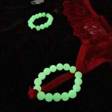 Glow In The Dark Thai Panties Sexy Polka Dots Lingerie Stimulating Adjustable - 紅色 - 查看 4