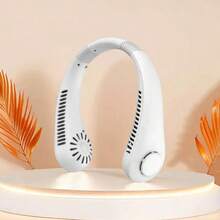 YUQING.FC Rechargeable Portable Neck Fan With 3 Speeds - Pink - View 2