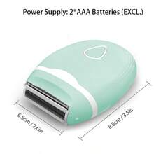 1pc Electric Shaver-For Women, Portability Removal Device Armpit Private Parts Whole Body Shaver Household Use Face Waxing, Product Does Not Include Batteries