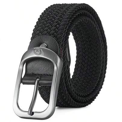 Seamless Non-Buckle Elastic Woven Canvas Belt, Versatile For Men, Fashionable Korean Style Casual Pants Belt Casual, Business, Boyfriend Husband Father Dad Men Gift, Daily Wear, Fashion, Teen, Outdoor, Vacation, Athletic, Travel, Street, Boho, Vintage Fall, Autumn, Halloween Autumn-Winter Accessories,Suitable For Teens, Youth,Men,Casual, Outdoor, Athletic, Vacation, Graduation Gifts, Birthday, Daily Wear
