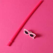 700毫升/23.67盎司塑料吸管杯，大容量饮料/果汁杯，榴莲水瓶，厨房酒吧饮具 - 玫紅色 - 查看 10