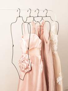 2 Stück hochwertige, faltbare schwarze Kleiderständer für formelle Kleider und Bademode Aufbewahrung, Luxus für Abendkleider, Hochzeitskleider und Premium-Bekleidung