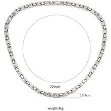 Titanium Magnetic Necklace For Men And Women Pure Titanium Sier Necklace 3500 Gauss Magnets Fashion Magnetic Jewelry - As Pic - View 4