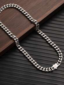 1 件优质不锈钢链男士项链 - 个性单品 - 簡約鏈 - 查看 3