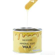 WAXKISS WAXKISS Crema depilatoria suave de 400g envasada en frasco, para uso doméstico, indolora, apta para todo tipo de piel y textura del vello, ideal para depilar diferentes partes del Body como axilas, piernas, manos, etc.