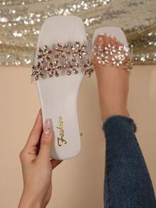 نعال صيفية نسائية للخارج بتصميم معدني قابلة للارتد...