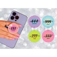 Custom Popgrip - Angel Number Auras - Personalized Photo Logo Or Image Phone Grip - Accessory - Multicolor - View 9