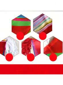 100pcs/Set 164ft Pennant Bunting Flags, Durable Outdoor Party Festival Decor For Weddings, Parties, Sports Events, Malls, Indoor Holiday And Garden Activities, With Easy Hanging String - Multicolor - View 4