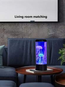 1pc Jellyfish Lamp, Mesmerizing Lava Lamp, Jellyfish Table Lamp, Mood Light, Color Changing Light, Bedside Lamp, LED Night Light, Lava Lamp - USB Powered, 7-Color Jellyfish Ambient Reading Lamp, Suitable For Bedroom, Living Room, Dining Room, Study, Library Lighting, Birthday, Holiday Gift - Jellyfish Light - View 7