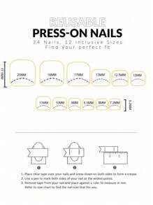 24 Peças Kit de Unhas Postiças Curtas e Quadradas Francesas Multicoloridas, Padrão Geométrico de Bandeira, Estrela e Listras Brilhantes Adequadas Perfeitamente a Unhas Postiças, Kit de Unhas Falsas de Cobertura Total, Inclui 1 Peça folha de adesivos e 1 Peça lixa pequena, para uso diário, trabalho, casa, festa, acessórios de jóias femininas, pontas de unhas falsas, 1 Peça lixa, gel jelly, envio aleatório