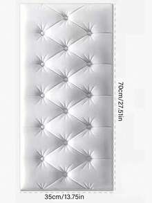 10 件防撞床头板软垫 3D 墙贴自粘泡沫墙贴儿童房榻榻米垫墙面装饰房间装饰墙纸个性贴纸