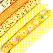 40pcs Yellow Floral Cotton Fabric Patchwork Roll 2.5x19.69 Inch Quilting Strips For DIY Crafts - Yellow - View 7