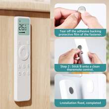 Portable Magnetic Control Remote Control Bracket Self-Adhesive Plastic, Non-Punching, Remote Router Wall Bracket For Home Office