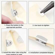 2/4 对金属磁扣 - 黑色、金色、银色和铜色 - 耐用不锈钢，非常适合袋子、盒子、窗帘等，磁扣 | 装饰性磁扣 | 不锈钢纽扣 - 彩色 - 查看 11