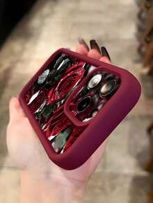 Funda para teléfono con estampado de carey. Funda clásica retro con estampado floral de rosas. Funda de TPU suave, anticaídas, antideslizante y antigolpes. Compatible con phone S. Funda para phone 5/15 Plus/15 Pro/15 Pro Max (1 unidad) - Multicolor 3 - Ver 3