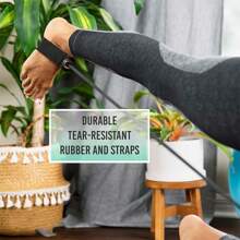 1 pièce Kit de barre Pilates Surglex avec sangle de résistance, bâton de yoga/Pilates avec sangle de pied, parfait pour l'exercice complet du corps à la maison, la musculation, les redressements assis, l'étirement, la mise en forme, la torsion - Équipement de fitness pour femme - Bâton de Pilates, convient pour l'exercice de Pilates et la remise en forme physique