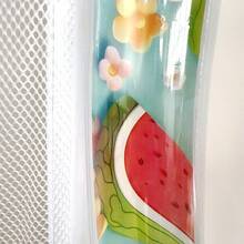 Fruit Inflatable Floating Mat (Watermelon Flower Pattern), Mesh Breathable Design, Pool Inflatable Lounge Chair, Essential For Summer Beach Parties And Water Play, Spending A Wonderful Summer With Family And Friends - Multicolor - View 5