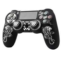 RALAN Tiger Design Controller Skin Cover With 2 Thumb Grips Compatible With Playstation 4 Slim/Pro Controller - Multicolor - View 3