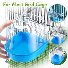 透明鸟浴笼，鹦鹉浴室，户外鸟浴区，喂鸟笼，仓鼠日常用品，鸟挂配件，宠物鸟用品，PVC鸟笼，底部防滑，安装简单，适合鹦鹉和小鸟，是鸟类爱好者的完美礼物 - 彩色 - 查看 9