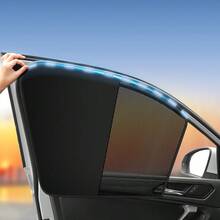 Magnetic Car Window Sunshade Net, Magnetic Installation, Heat Insulation, No Damage - Sunshade 4-piece Set - View 6