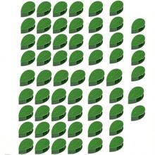 30入組攀爬植物牆固定夾，隱形藤蔓牽引支撐架，附36片膠帶固定，適用於室內外花園裝飾 (綠葉)