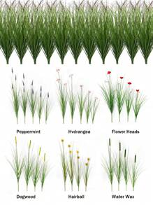 Artificial Plants Onion Grass Outdoor Artificial Tall Grass Tall Fake Shrubs Wheat Grass UV Resistant Greenery Stems Faux Bushes Plant For Indoor Outdoor Garden Office Home Decor,Outdoor Fake Grass, Green Leafy Decorations,Wedding Decor Grass