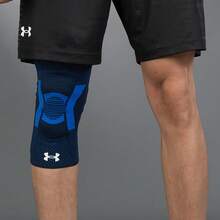 Under Armour Knee Protection Sleeve, Breathable Elastic Training Leg Sleeve 21620008-004 - Navy Blue - View 5