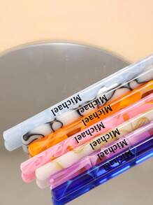 1 Stück personalisierter Bleistift mit individuellem Text/Name, in verschiedenen Farben, Bleistift mit Acryl-Rauchbarelle, kein Spitzen erforderlich, kein Tinte, HB Schreiben & Zeichnen Bleistift, Geschenk für Studenten, Geburtstag, Abschluss, Weihnachtsgeschenk Einschulung