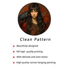 3pcs可选帆布印花装饰画、复古凯尔特人、布里吉特、莫里根女神海报挂画、文艺复兴时期绘画、凯尔特神话家居装饰、室内家居壁画 - 彩色 - 查看 9